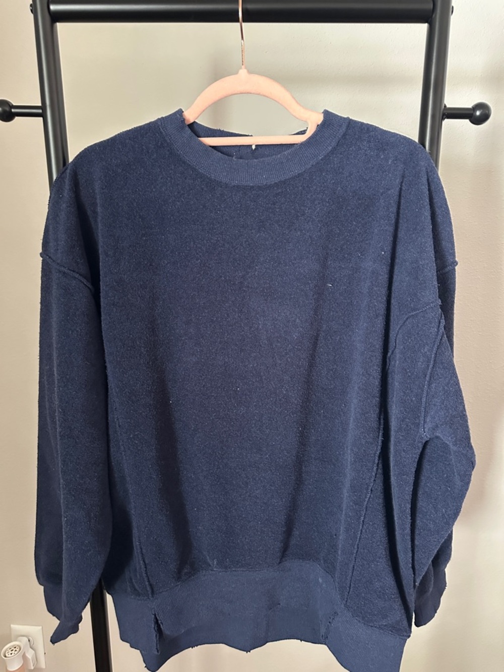 aerie Navy Crewneck Sweatshirt